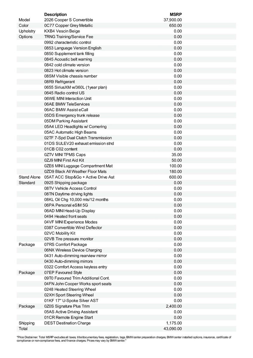 New 2026 MINI Cooper S image 12