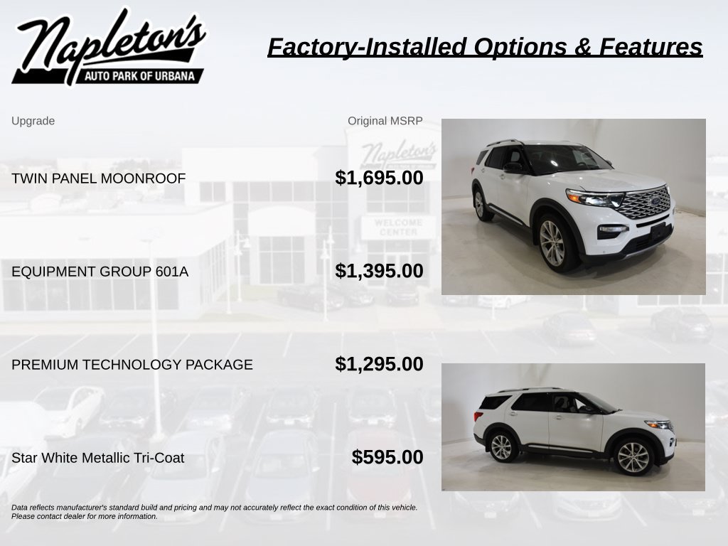 Used 2021 Ford Explorer Platinum w/ Equipment Group 601A AWD/4WD image 4