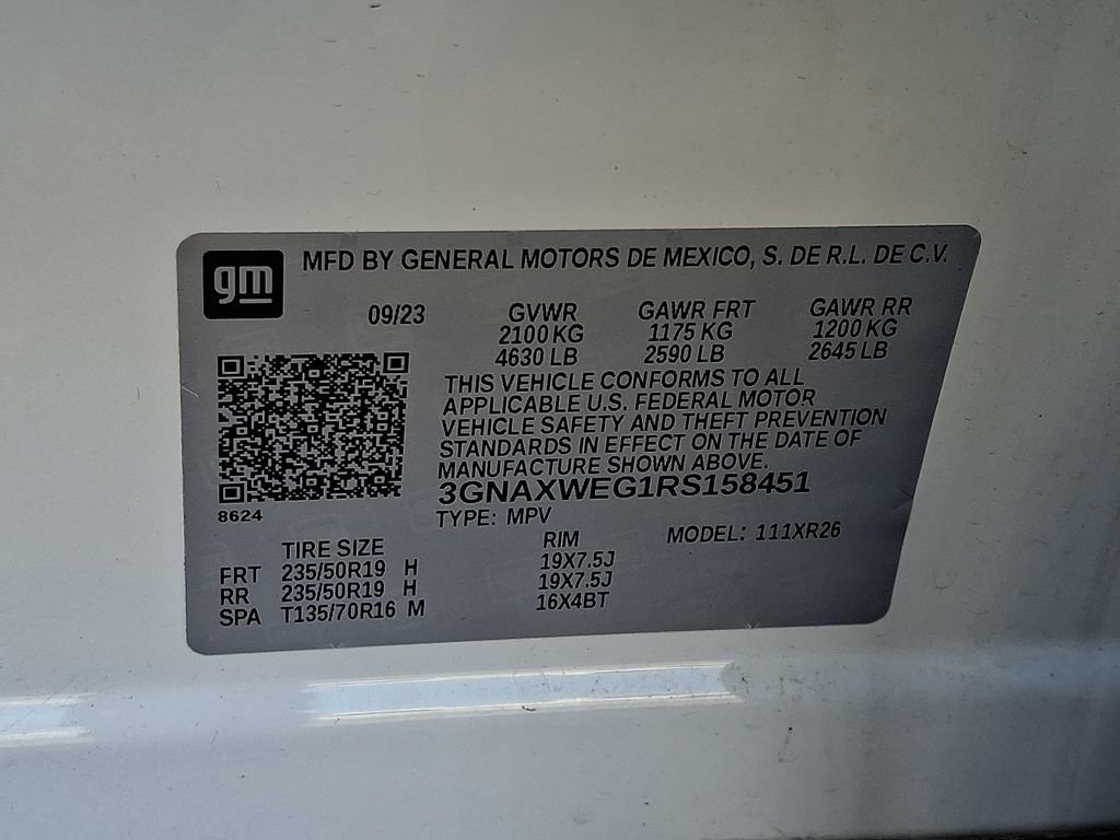 Used 2024 Chevrolet Equinox RS AWD/4WD image 28