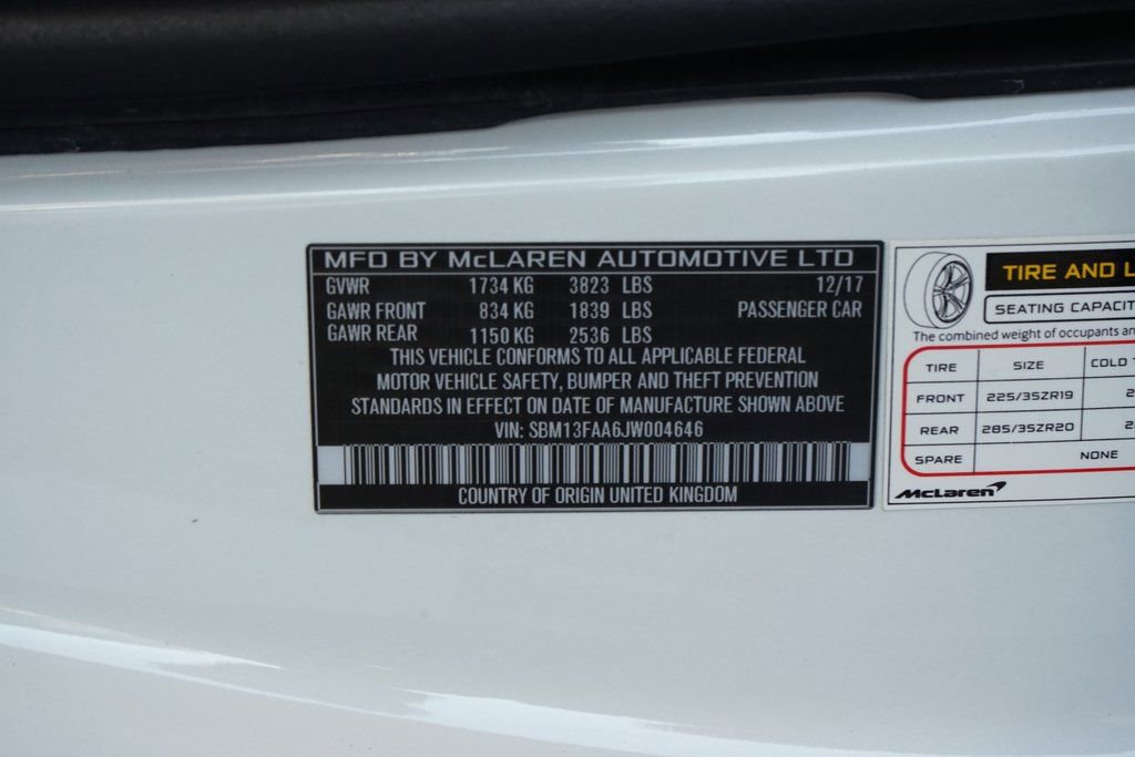 Used 2018 McLaren 570S Spider image 30