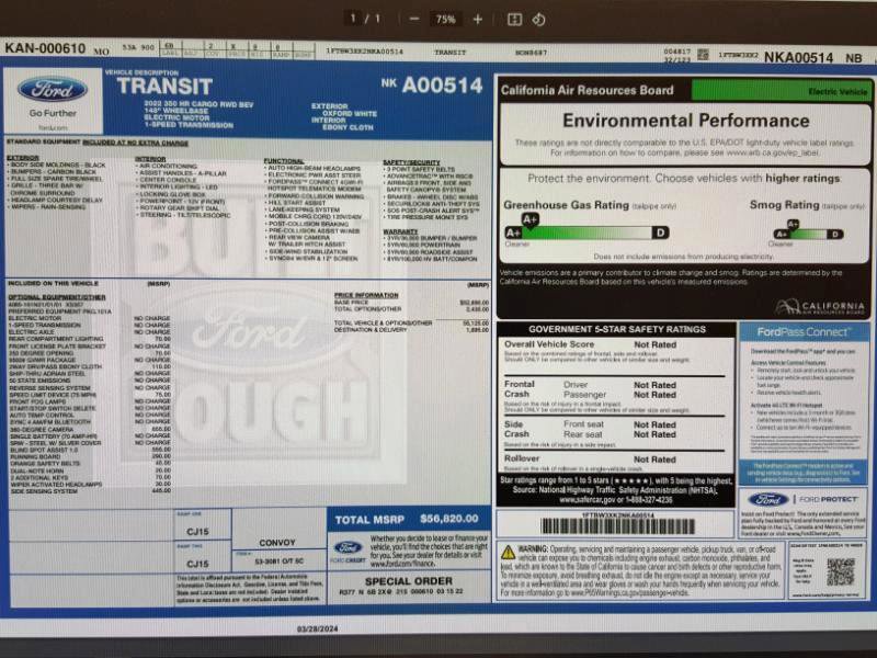 Used 2022 Ford E-Transit 148 High Roof Extended image 26