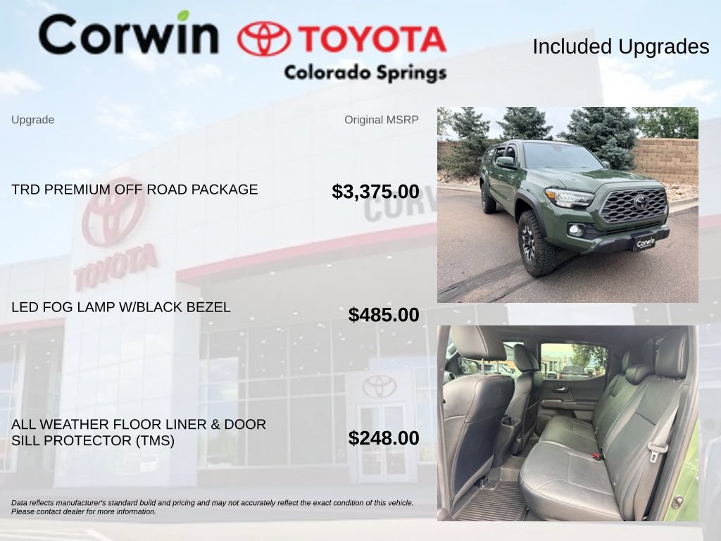 Used 2022 Toyota Tacoma TRD Off-Road w/ TRD Premium Off Road Package AWD/4WD image 8