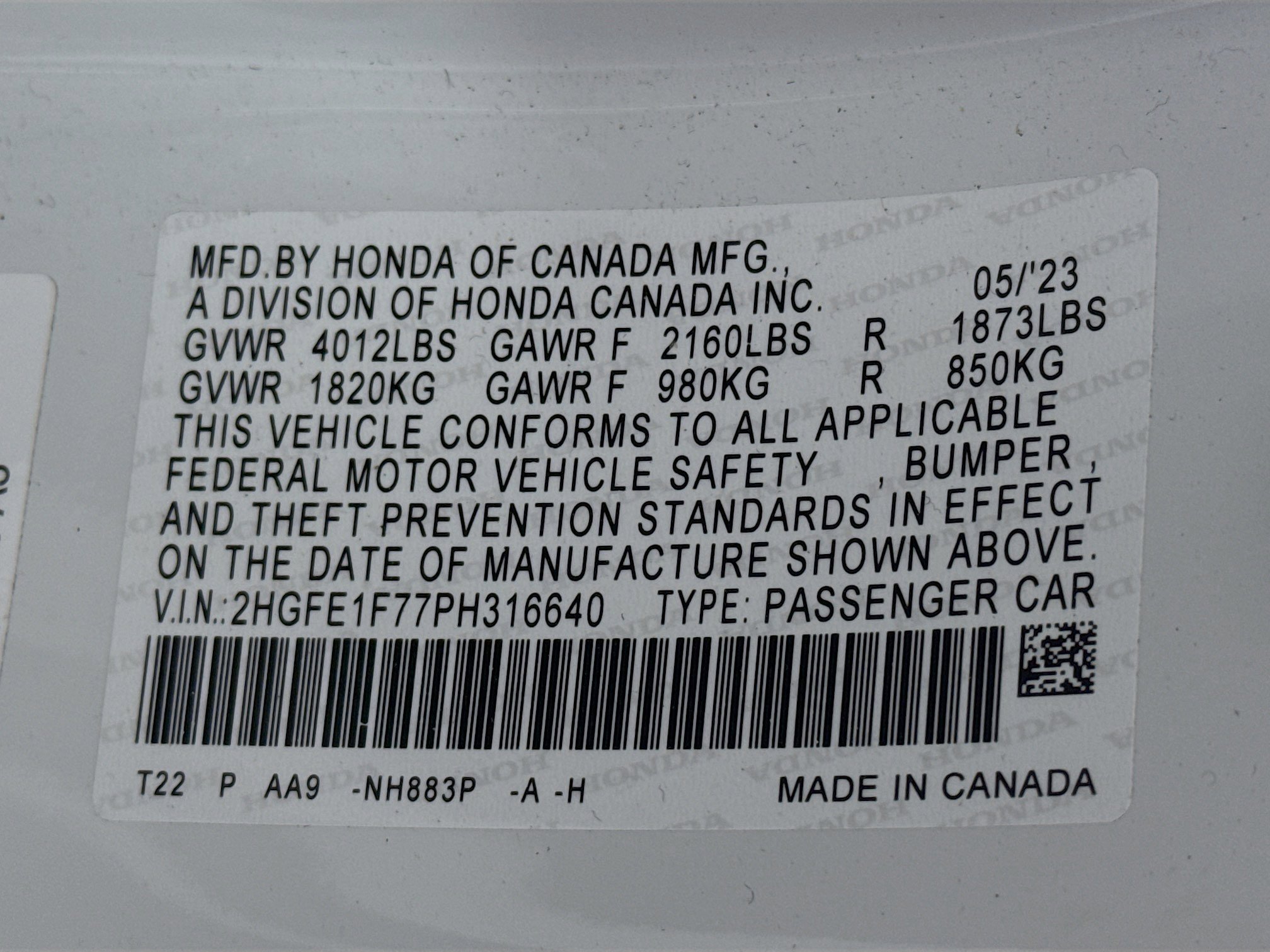Certified 2023 Honda Civic EX image 31