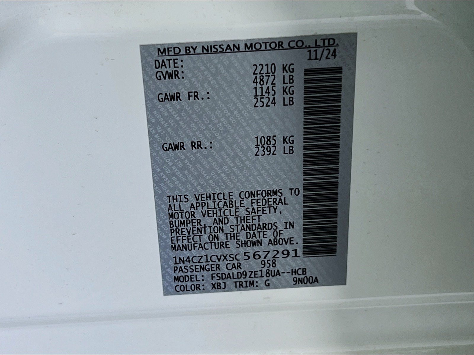 New 2025 Nissan Leaf SV Plus FWD image 35