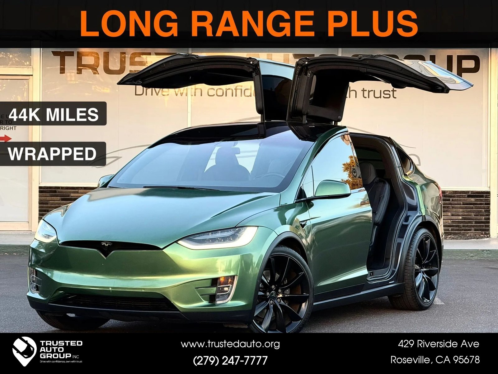 Used 2021 Tesla Model X Long Range AWD/4WD image 1