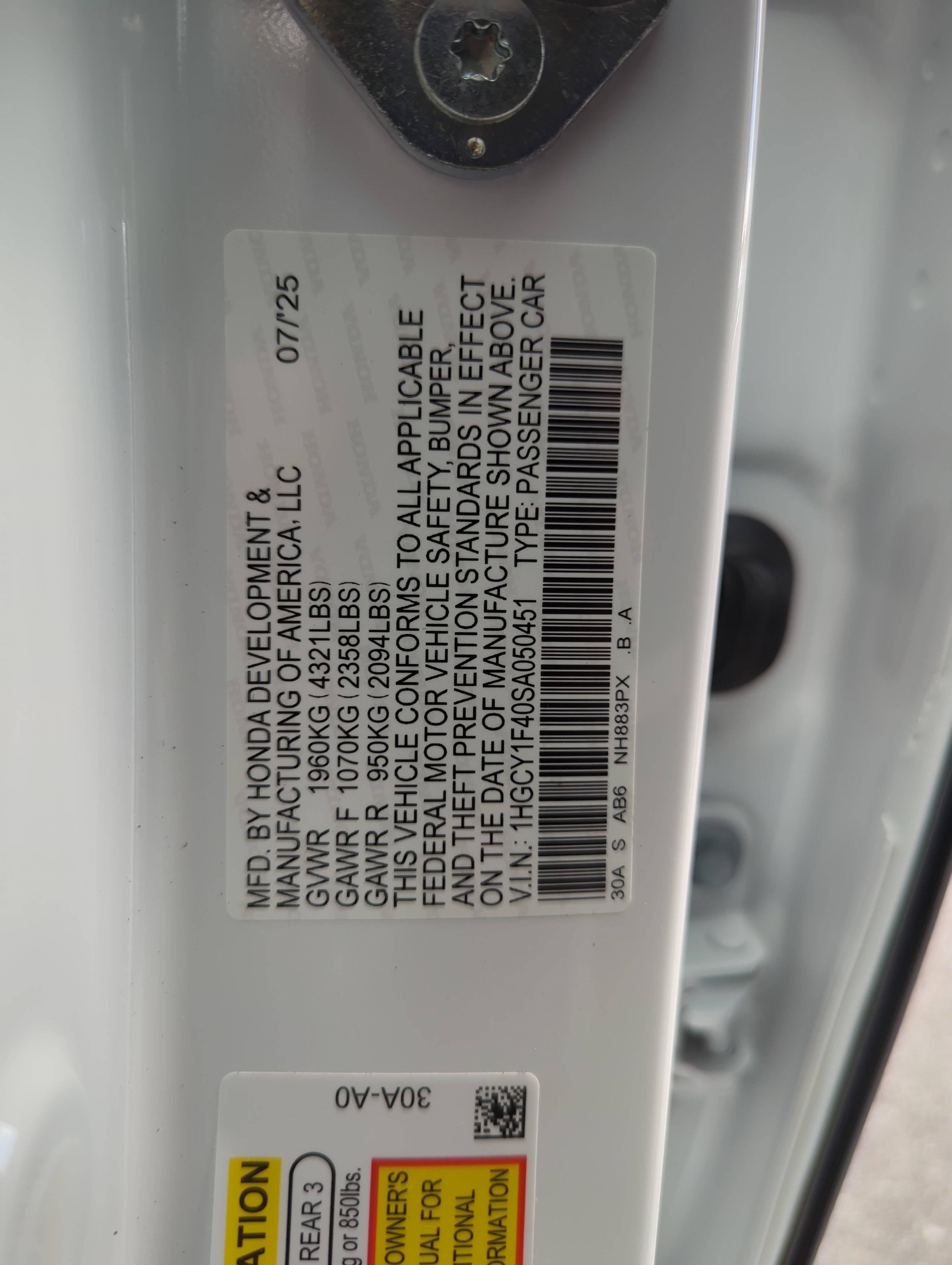 New 2025 Honda Accord SE image 27