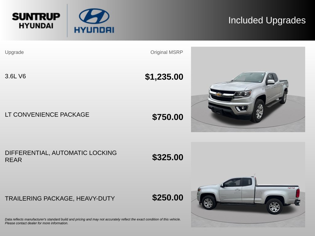 Used 2018 Chevrolet Colorado LT w/ LT Convenience Package AWD/4WD image 2