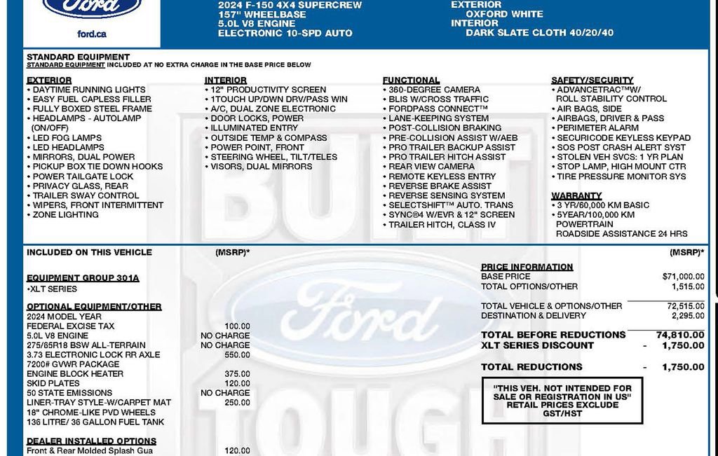Used 2024 Ford F150 XLT AWD/4WD image 3