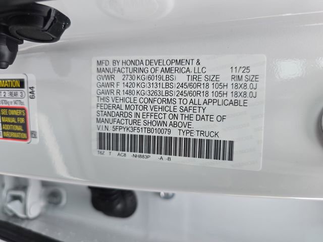 New 2026 Honda Ridgeline RTL image 36