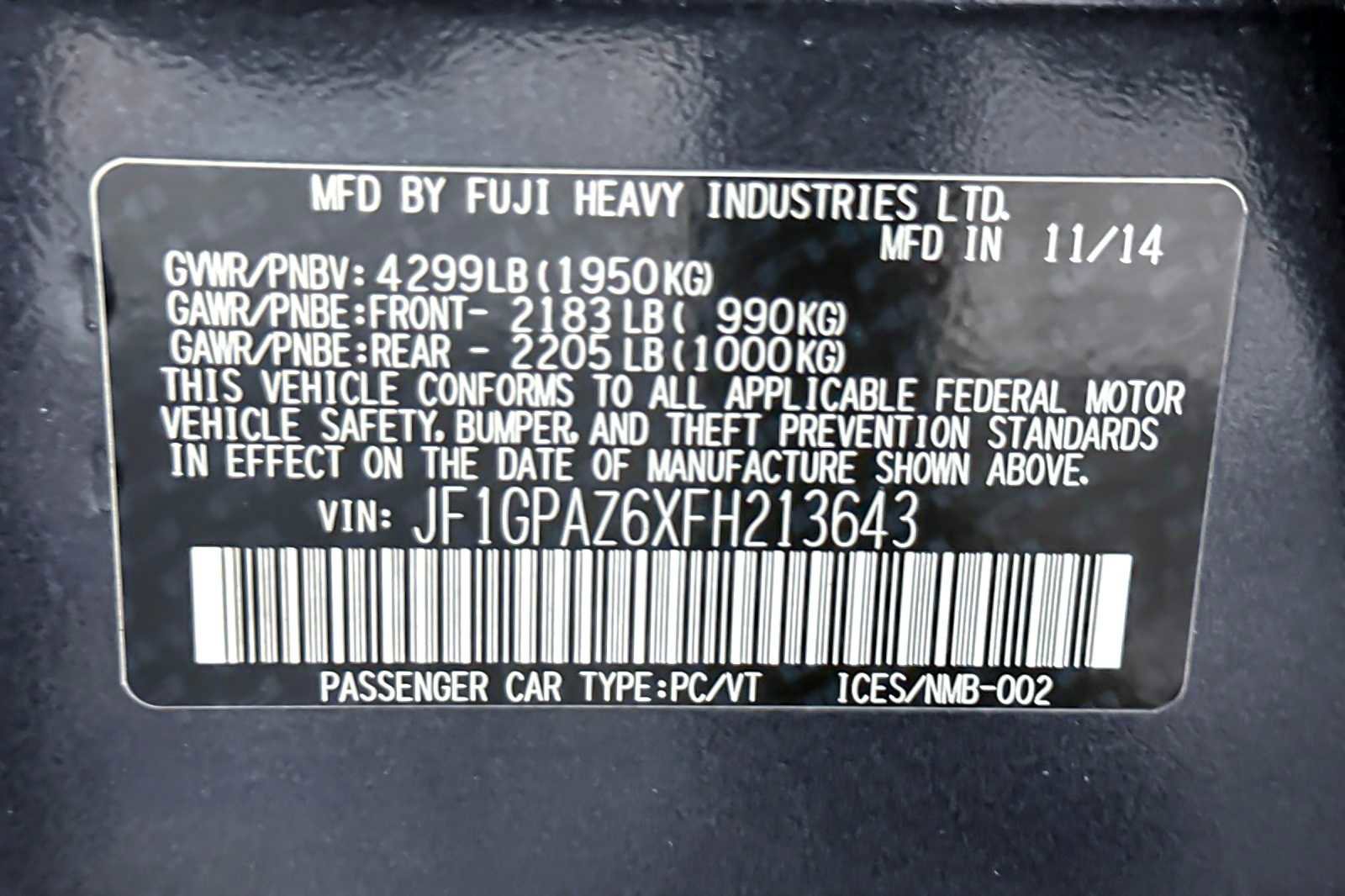 Used 2015 Subaru Impreza 2.0i Sport Limited image 29