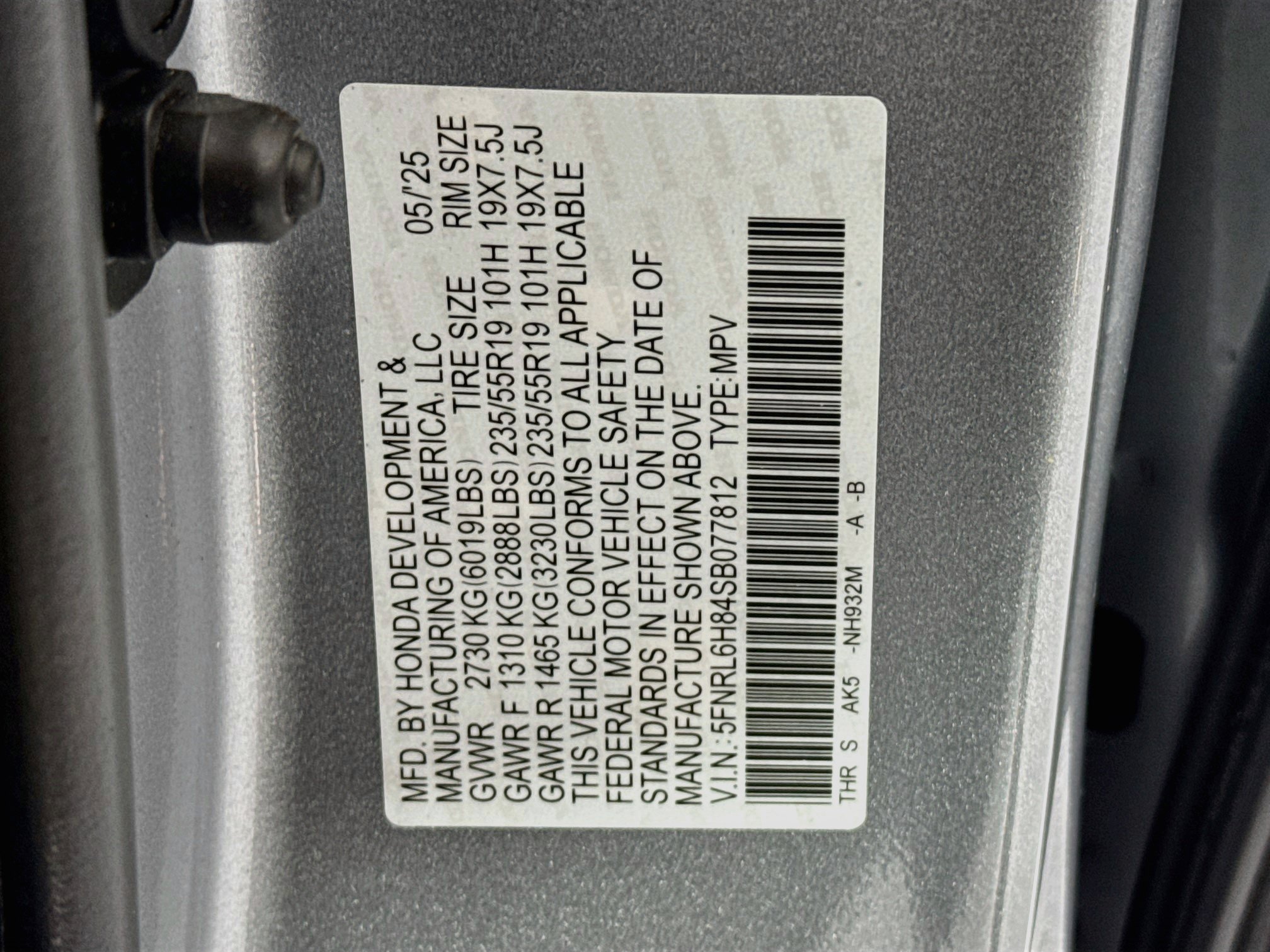Certified 2025 Honda Odyssey Touring image 35
