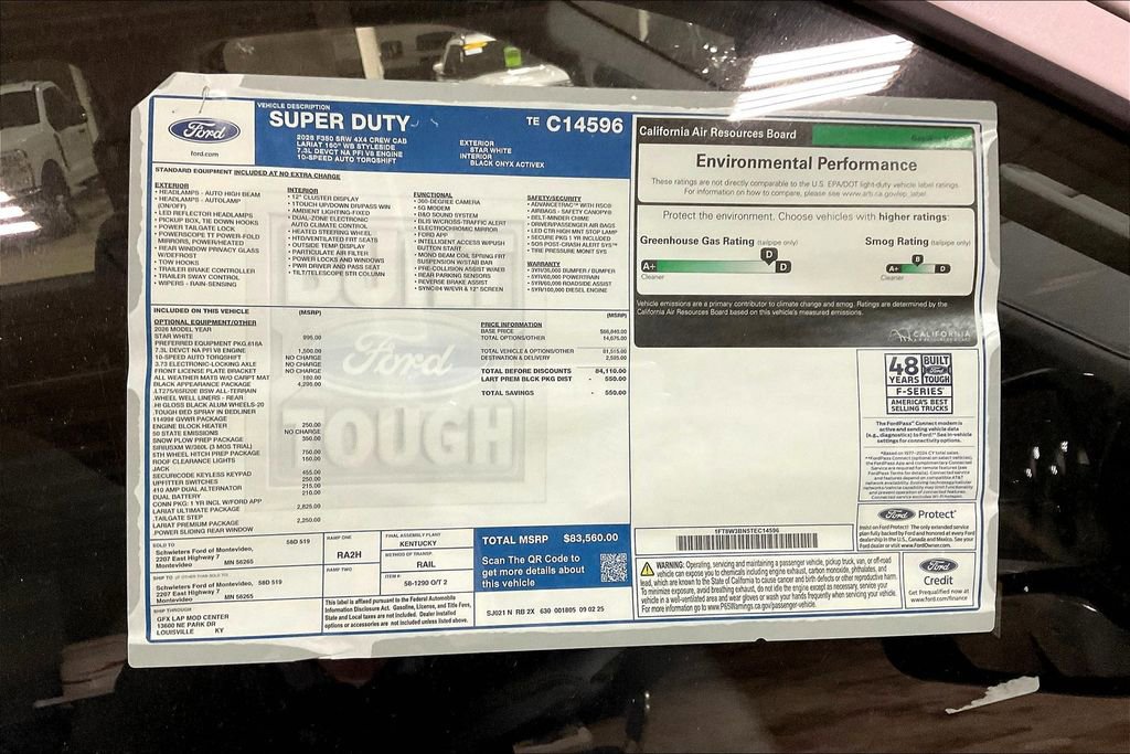 New 2026 Ford F350 Lariat w/ Black Appearance Package AWD/4WD image 14