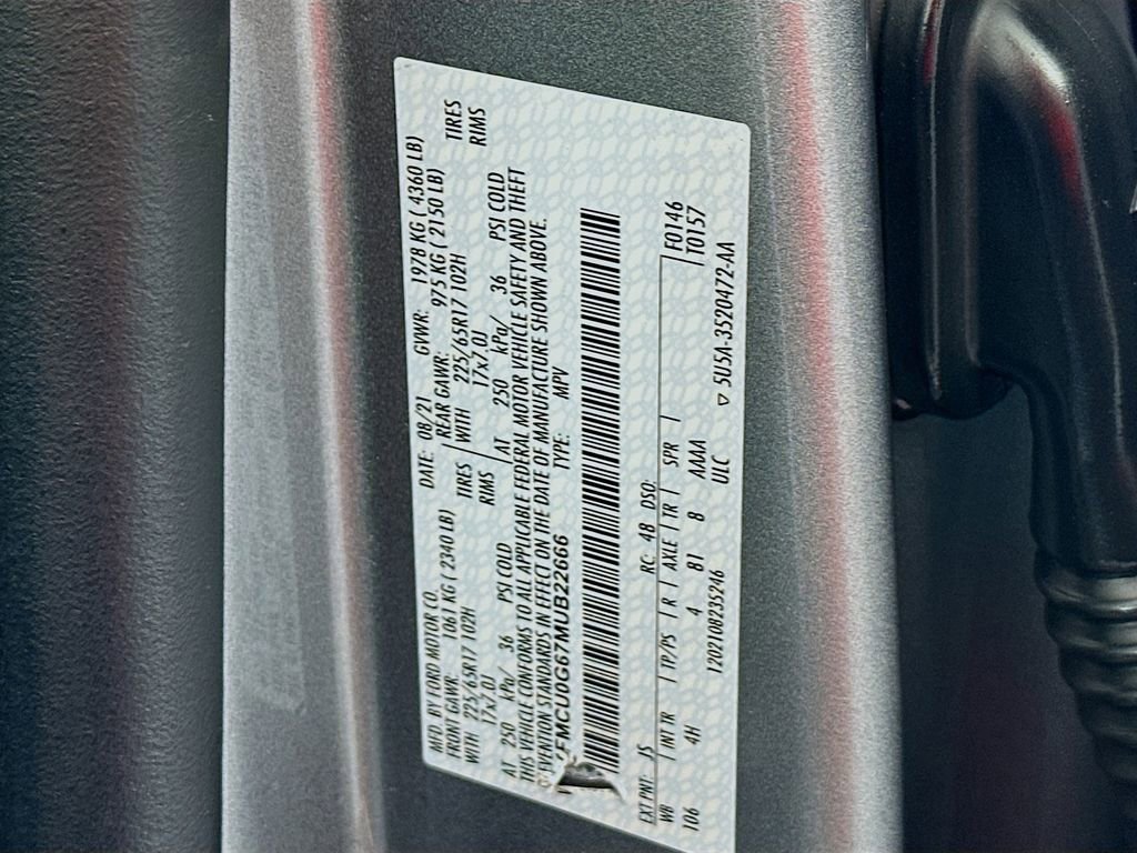 Used 2021 Ford Escape SE w/ Convenience Package image 30