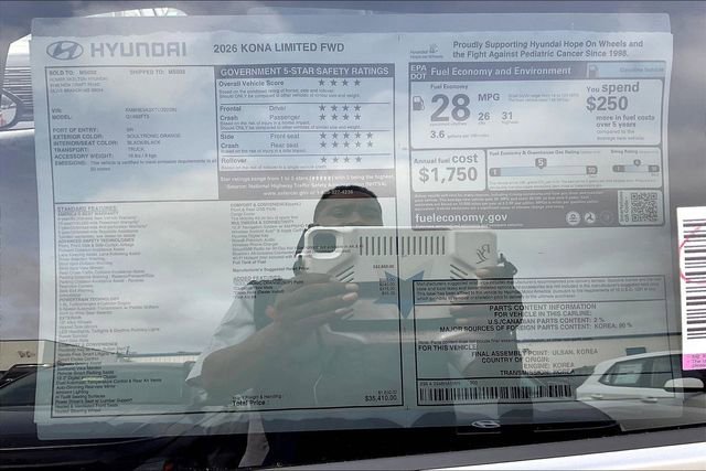 New 2026 Hyundai Kona Limited image 14