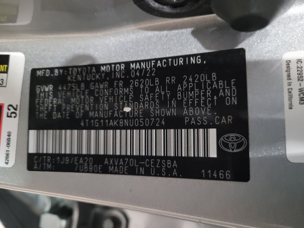 Used 2022 Toyota Camry SE image 33