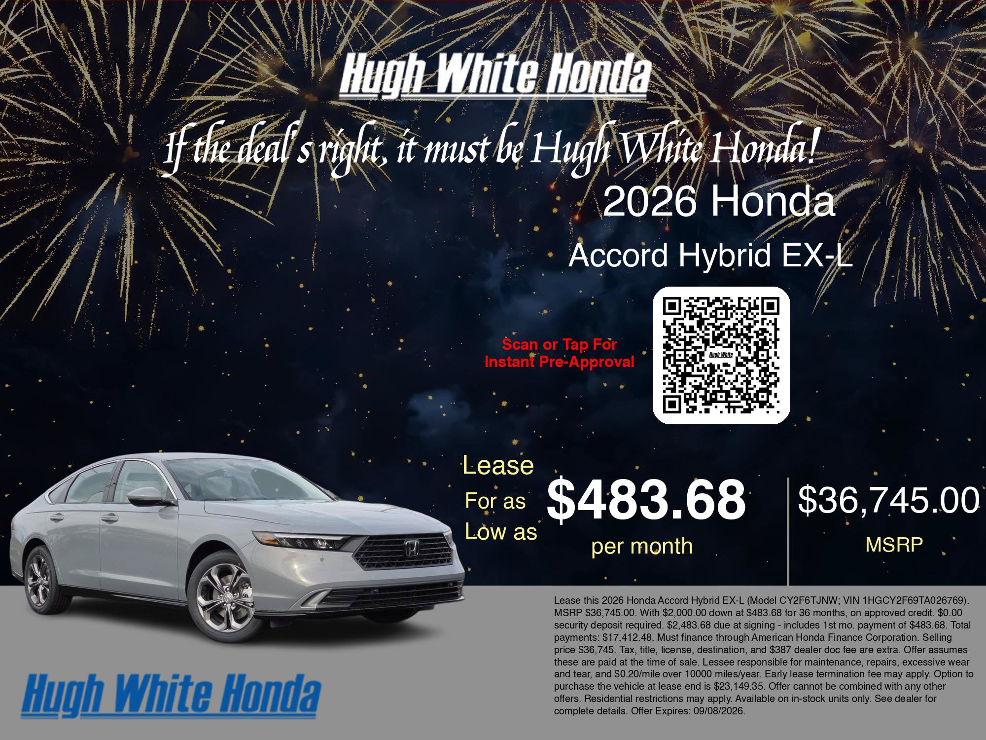New 2026 Honda Accord EX-L image 3
