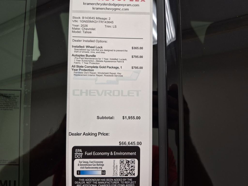 New 2026 Chevrolet Tahoe LS image 35