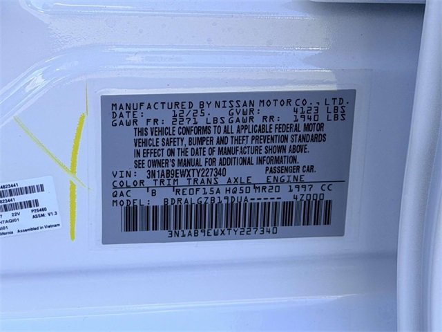 New 2026 Nissan Sentra SL w/ Floor Mat Package image 25