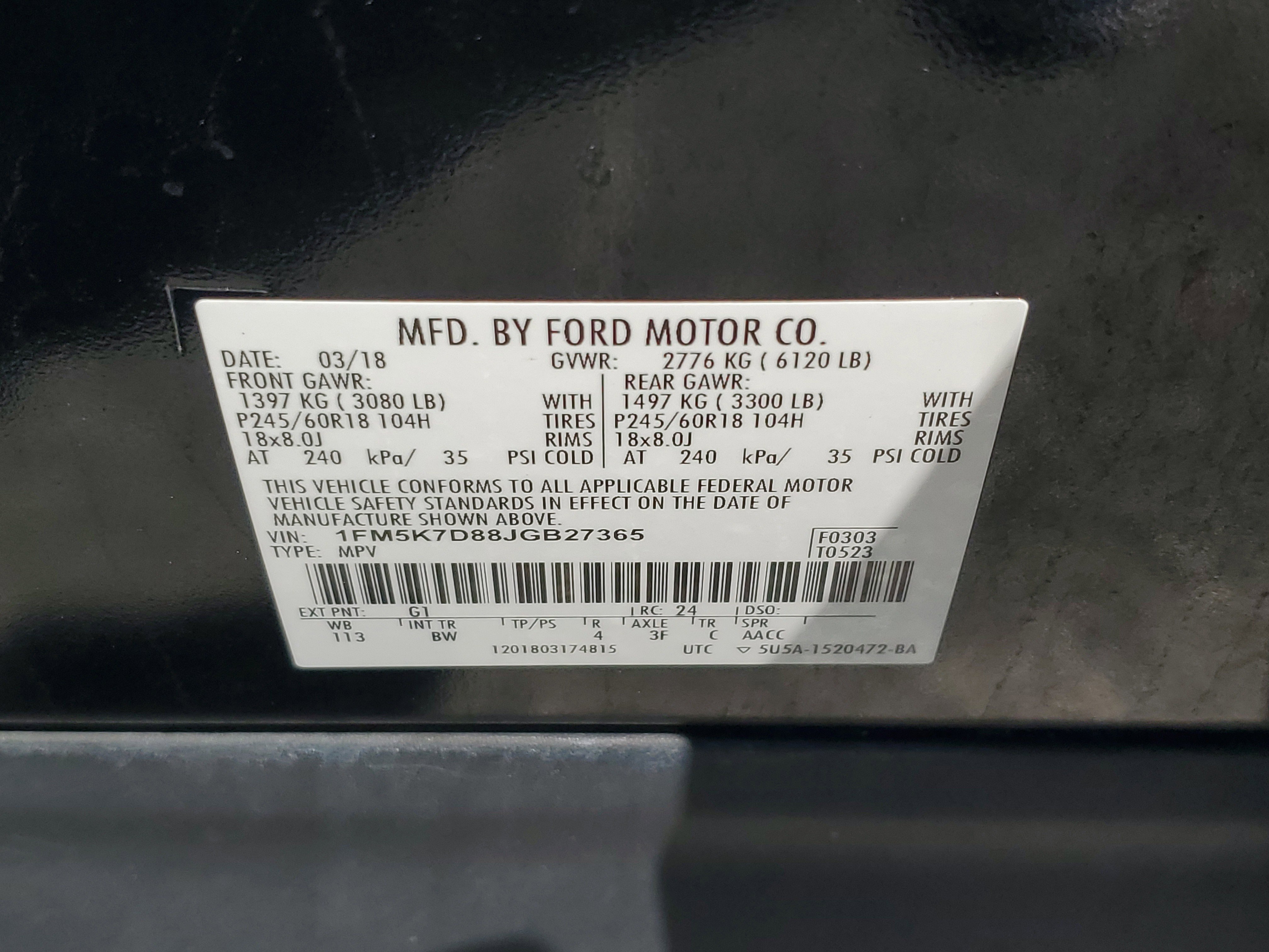 Used 2018 Ford Explorer XLT w/ Equipment Group 202A image 27