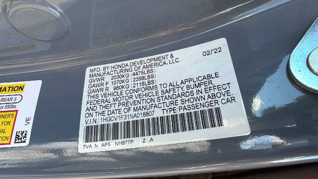 Used 2022 Honda Accord Sport image 56