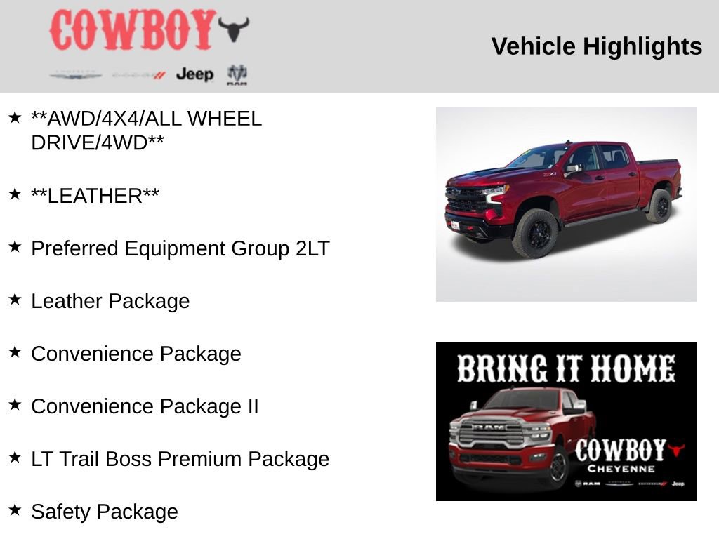 Used 2024 Chevrolet Silverado 1500 LT Trail Boss w/ LT Trail Boss Premium Package image 5