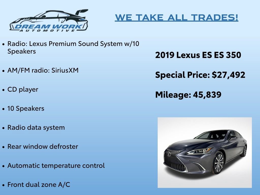 Used 2019 Lexus ES 350 350 image 2