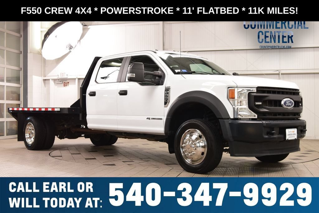 Used 2022 Ford F550 4x4 Crew Cab Super Duty w/ Power Equipment Group