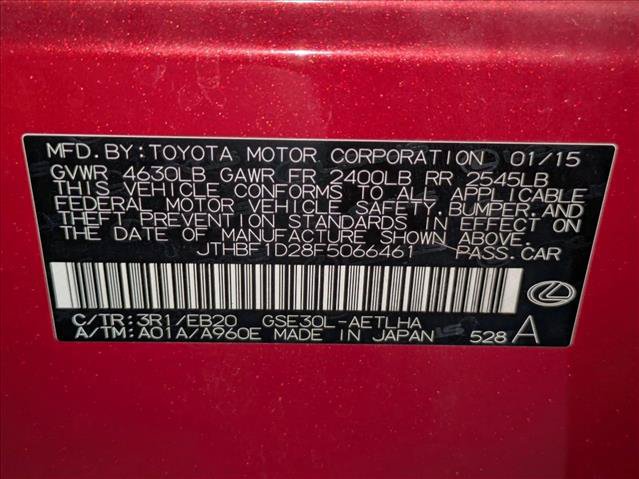 Used 2015 Lexus IS 250 w/ F-Sport Package RWD image 25