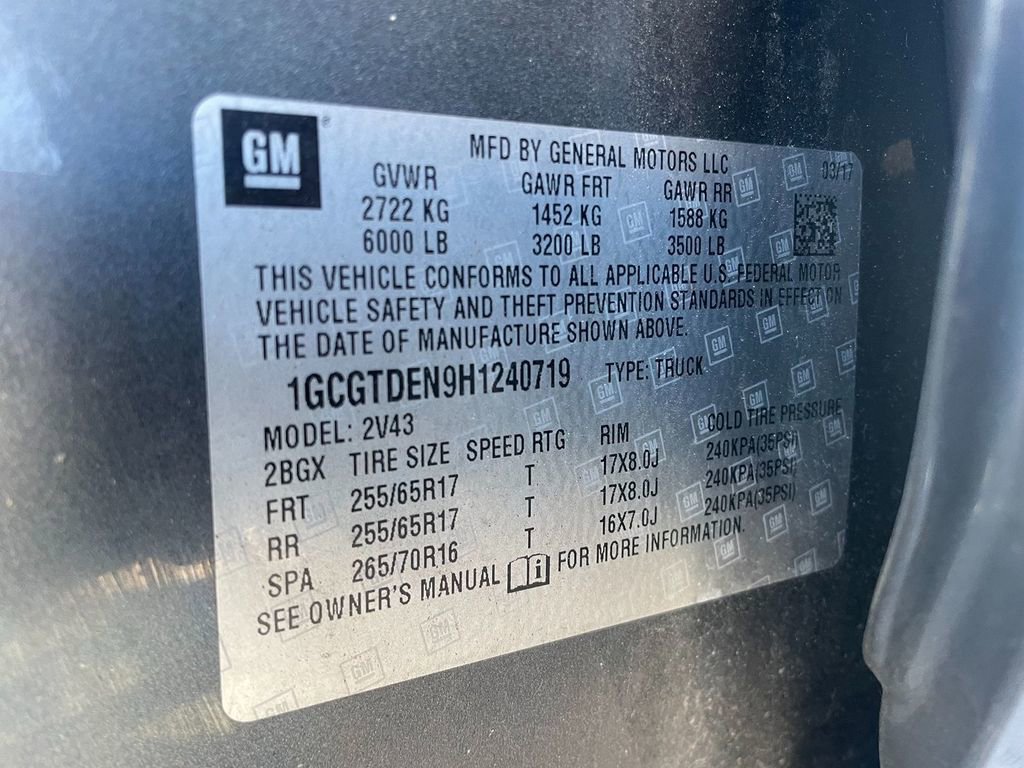 Used 2017 Chevrolet Colorado Z71 AWD/4WD image 32