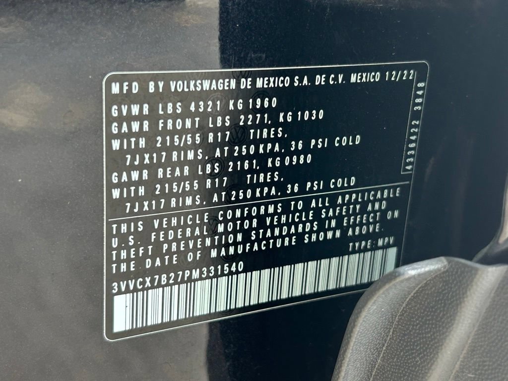 Certified 2023 Volkswagen Taos S FWD image 54