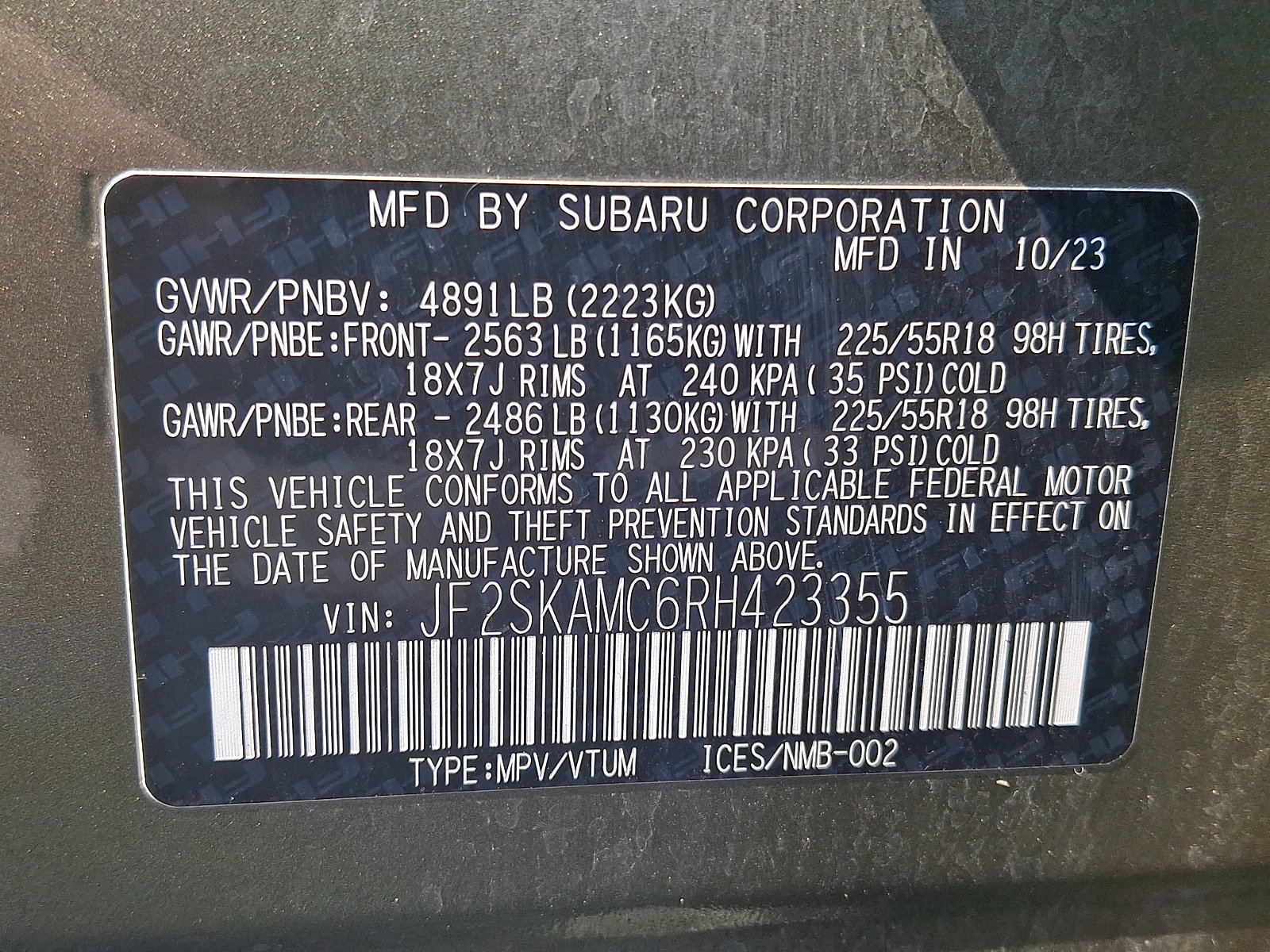 Certified 2024 Subaru Forester Touring w/ Pop Package 2 AWD/4WD image 28