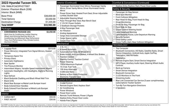Used 2023 Hyundai Tucson SEL w/ Convenience Package AWD/4WD image 44