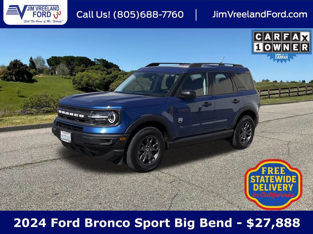 Used 2024 Ford Bronco Sport Big Bend w/ Convenience Package AWD/4WD image 1