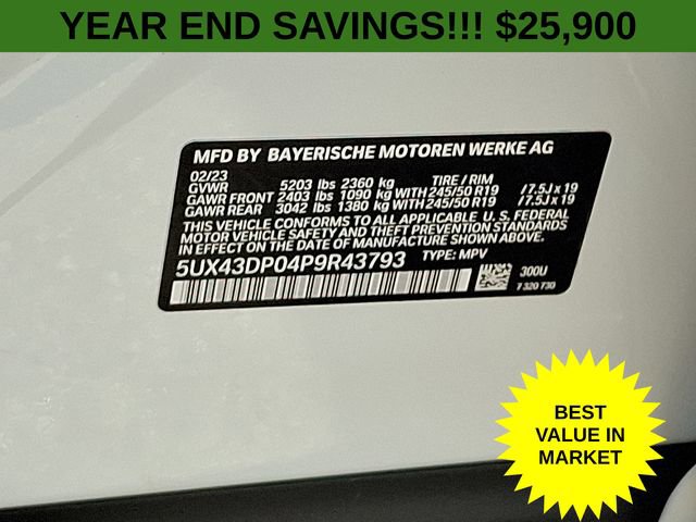 Used 2023 BMW X3 sDrive30i image 31