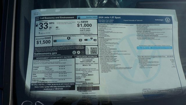 New 2026 Volkswagen Jetta Sport image 4