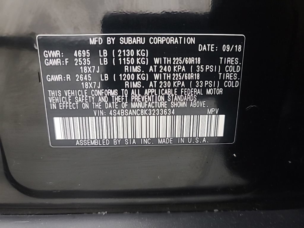 Used 2019 Subaru Outback 2.5i Limited AWD/4WD image 36