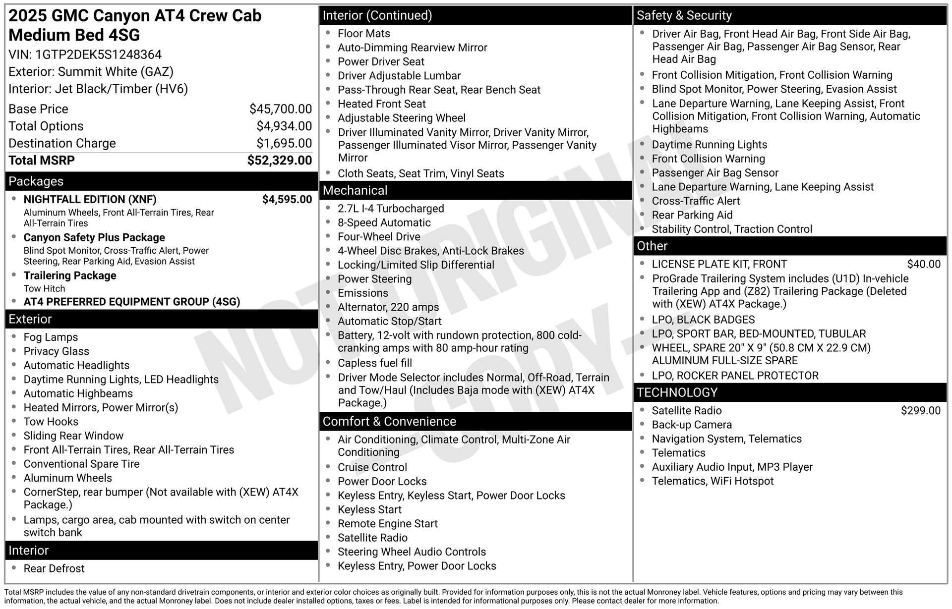 New 2025 GMC Canyon AT4 w/ Nightfall Edition image 3