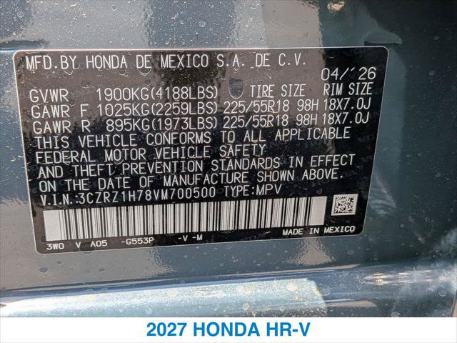 New 2027 Honda HR-V EX-L image 27
