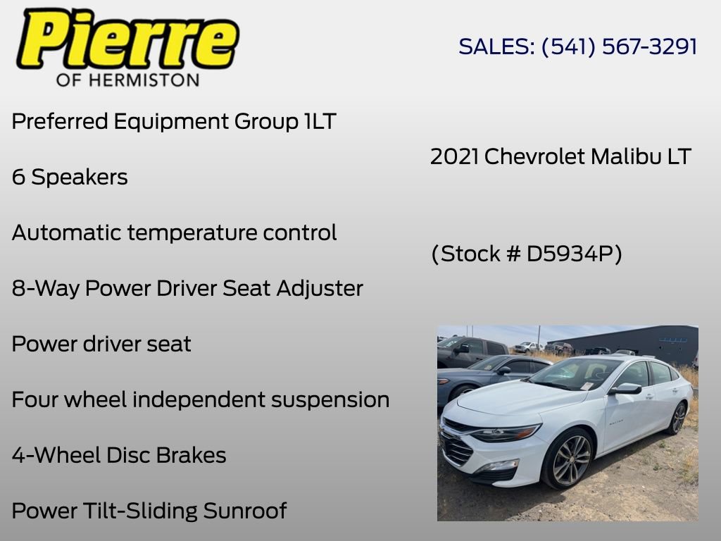 Used 2021 Chevrolet Malibu LT FWD image 6