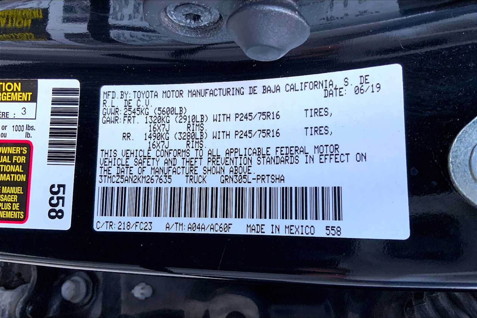 Used 2019 Toyota Tacoma SR5 AWD/4WD image 33