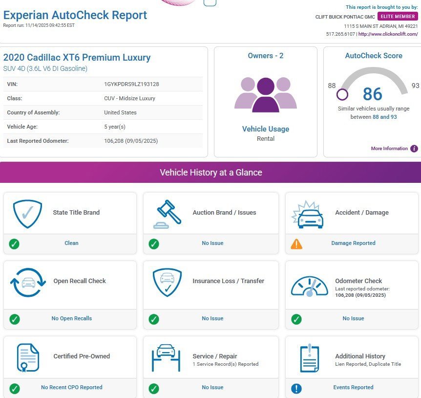 Used 2020 Cadillac XT6 Premium Luxury image 3