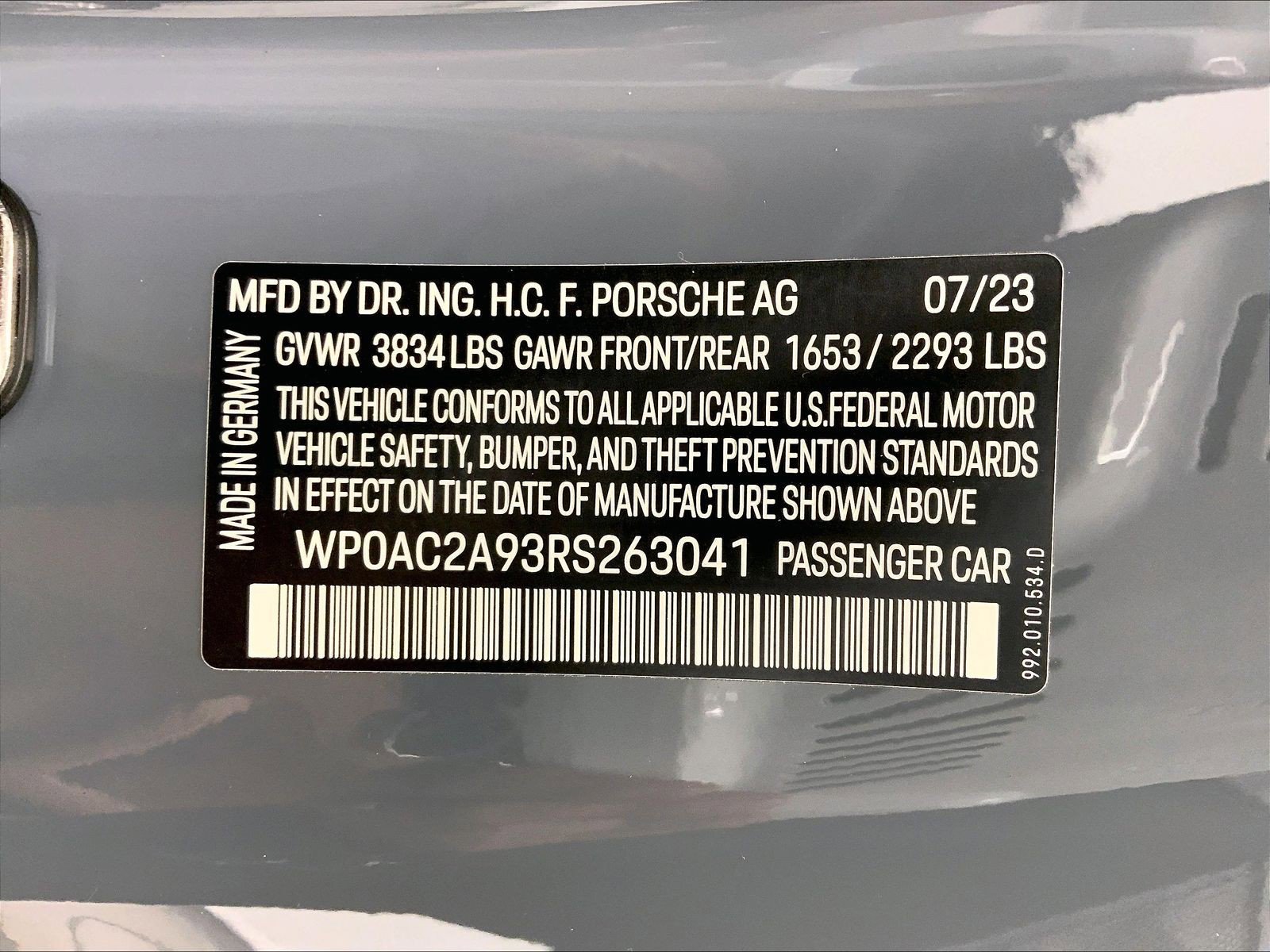 Certified 2024 Porsche 911 GT3 RWD image 33