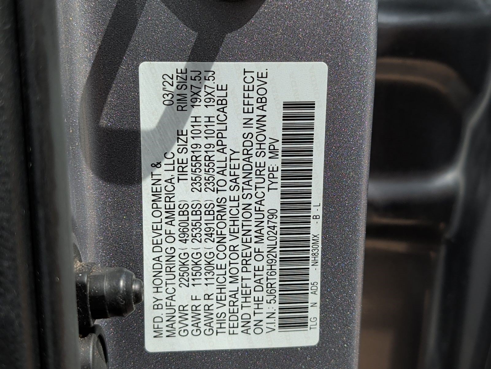 Used 2022 Honda CR-V Touring image 31