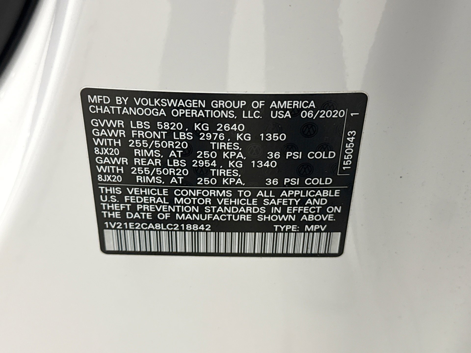 Used 2020 Volkswagen Atlas Cross Sport SE w/ Towing Package image 23