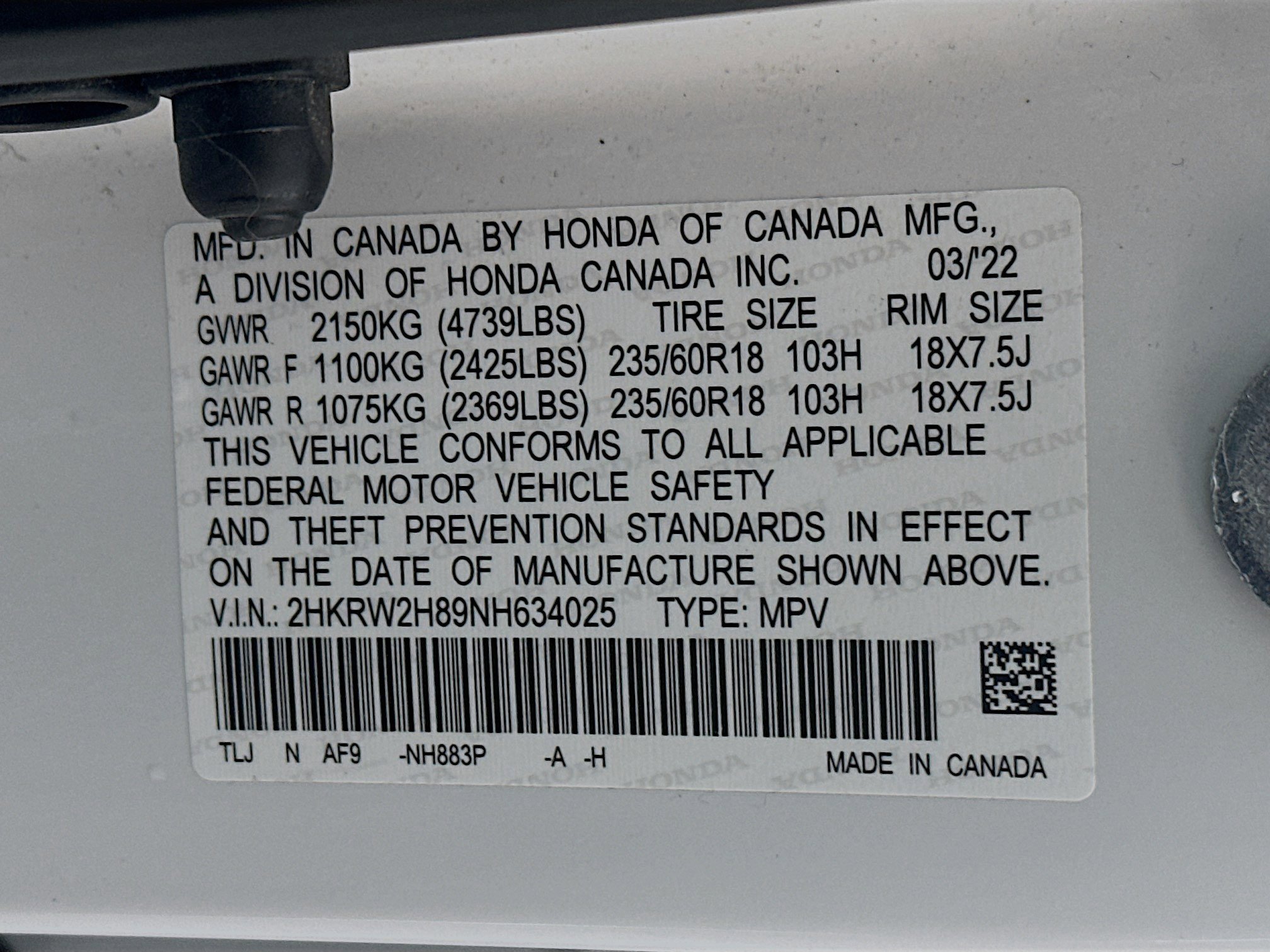 Certified 2022 Honda CR-V EX-L image 30