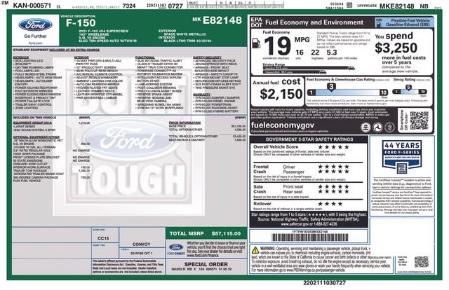 Used 2021 Ford F150 Lariat w/ Equipment Group 501A Mid AWD/4WD image 21