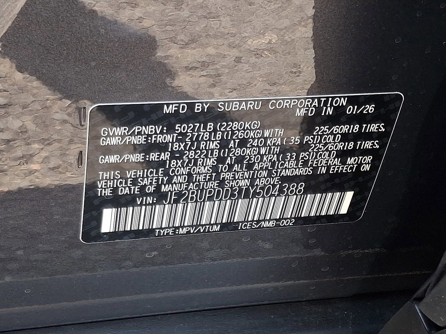 New 2026 Subaru Outback Limited image 12