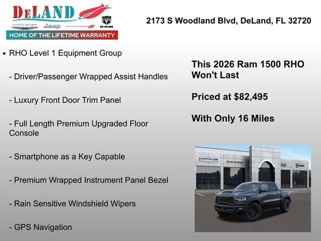 New 2026 RAM 1500 RHO w/ RHO Level 1 Equipment Group image 12