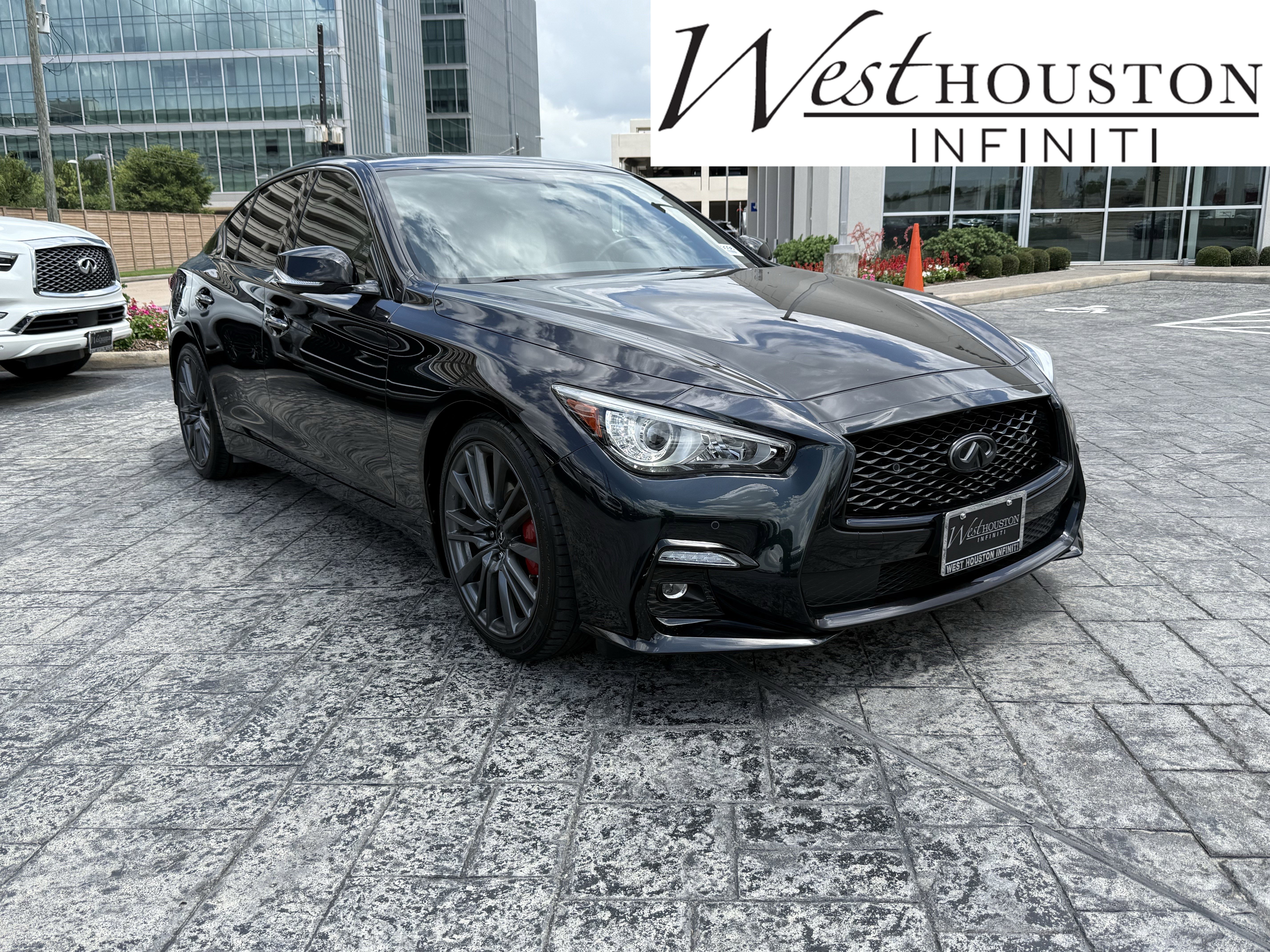 Certified 2023 INFINITI Q50 Red Sport 400 w/ Black Opal Edition RWD image 1