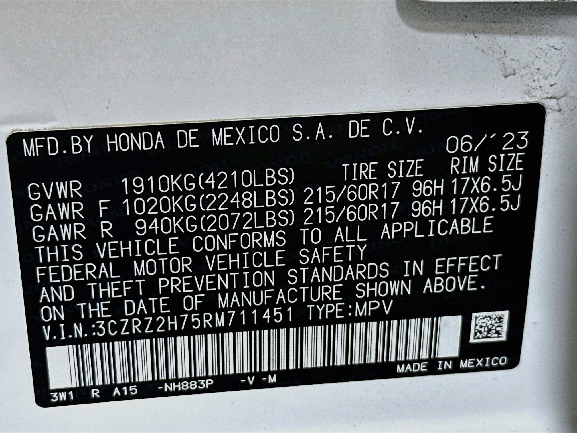 Used 2024 Honda HR-V EX-L image 30